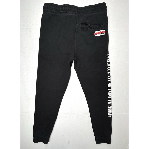 Scarface "The World Is Yours" Large Sweatpants Joggers Black Spellout 2 Sided EC - Picture 9 of 10